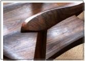 custom walnut rocking chair